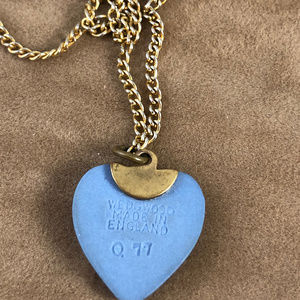 Wedgwood Jewelry - Vintage Wedgwood Cameo Cupid Heart Pendant Wedgwood Jewelry - Vintage Wedgwood Cameo Cupid Heart Pendant